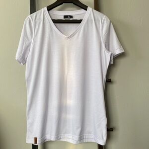 V-Neck White Tee